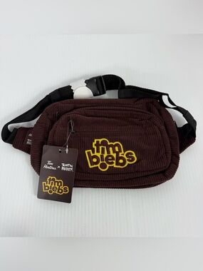 Tim Biebs Fanny Pack Justin Bieber Tim Hortons Collectable Brown Corduroy New